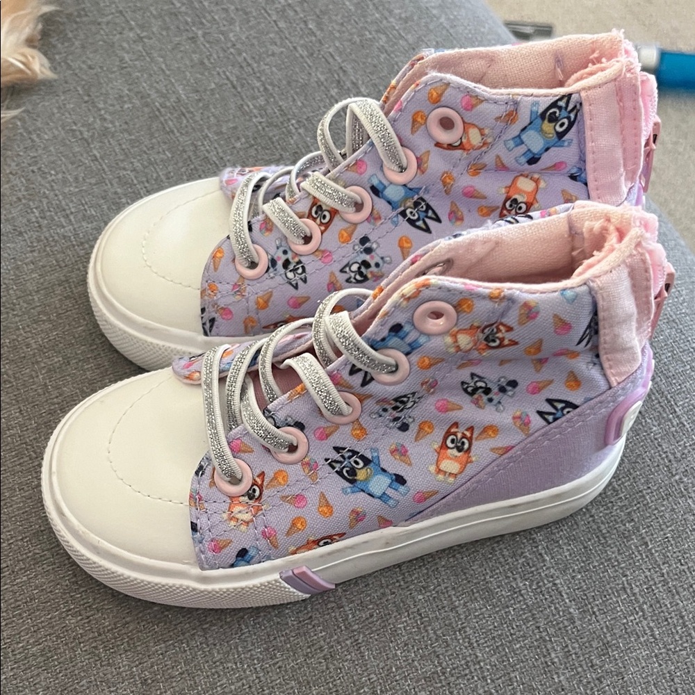 Bluey Kids Sneakers - Purple and White